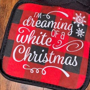 🎄”I’m Dreaming of a‎ White X-Mas” Pot Holder set 2